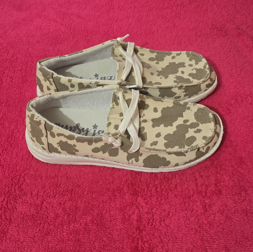 Gypsy Jazz Tan Camouflage Moccasins